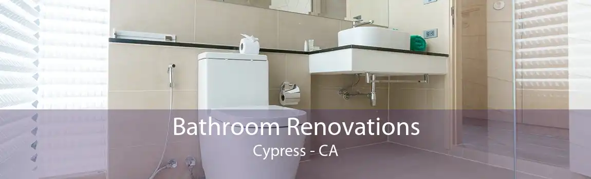 Bathroom Renovations Cypress - CA