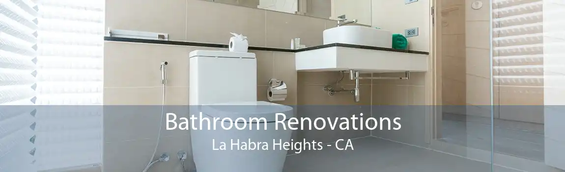 Bathroom Renovations La Habra Heights - CA